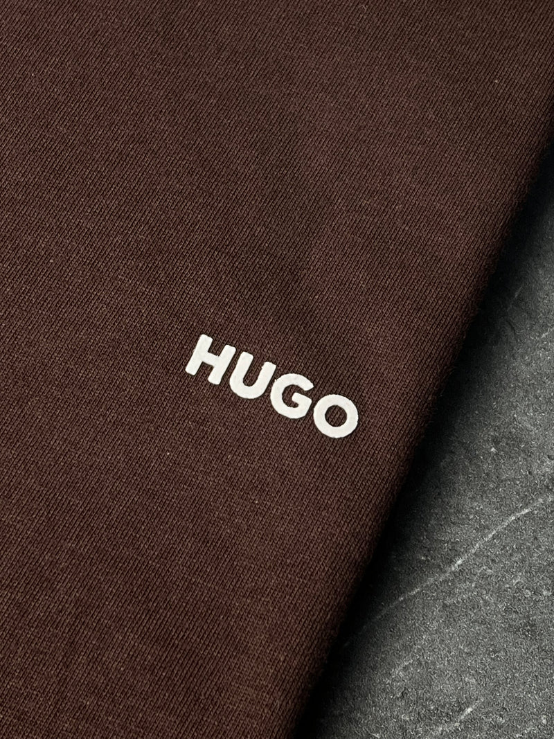 Camiseta Hugo Boss - Marrom - Seda Pima