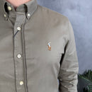 Camisa Social Polo Ralph Lauren Sarja  - Verde Musgo