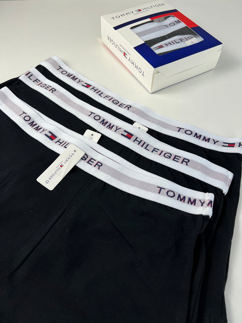 Kit Cueca - Tommy Hilfiger - Preto 3 uni