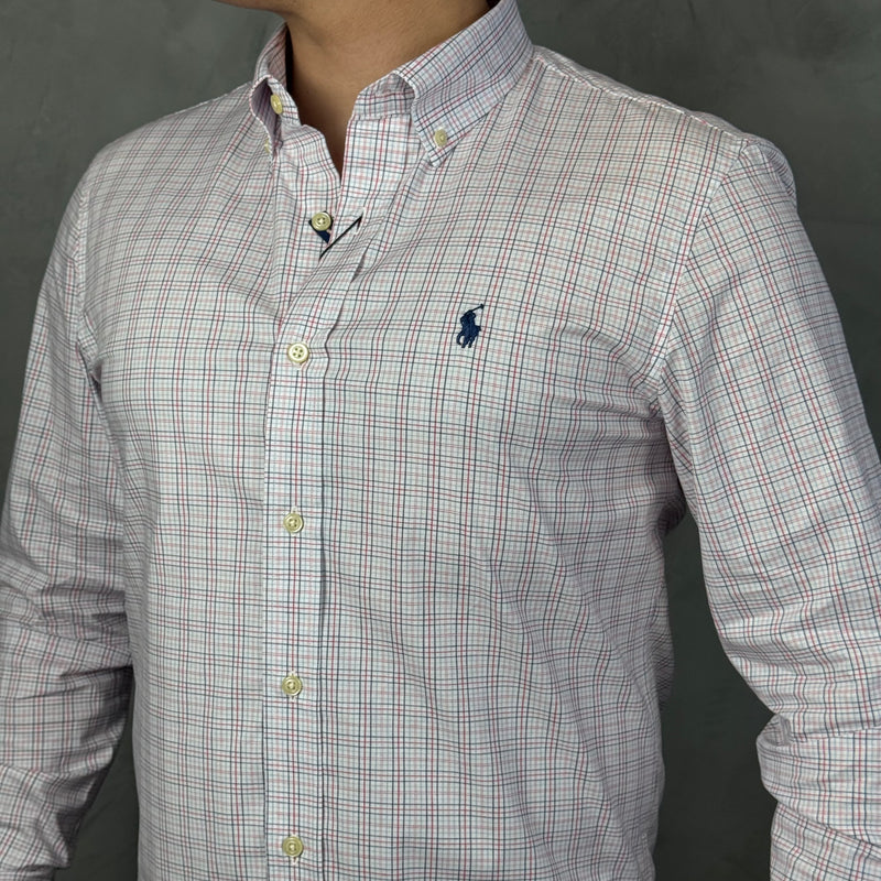Camisa Social Polo Ralph Lauren Oxford - Xadrez BR/LR
