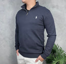 Suéter Polo Ralph Lauren Importado Meio Zíper - Azul Marinho