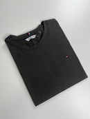 Camiseta Tommy Hilfiger - Cinza Escura  - Algodão Egípcio