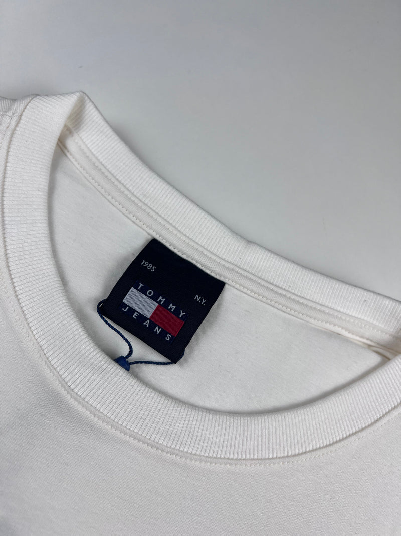 Camiseta Tommy Jeans - Off White - Pima Strech