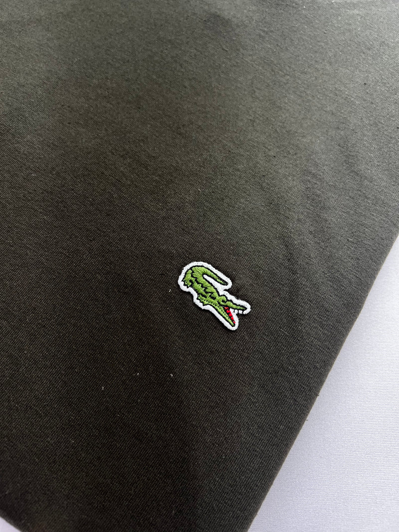 Camiseta Lacoste - Verde Militar - Algodão Egípcio