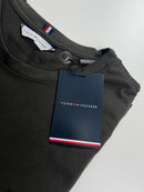 Camiseta Tommy Hilfiger - Cinza Escura  - Algodão Egípcio