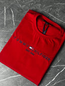 Camiseta Tommy Hilfiger - Vermelho - Seda Pima