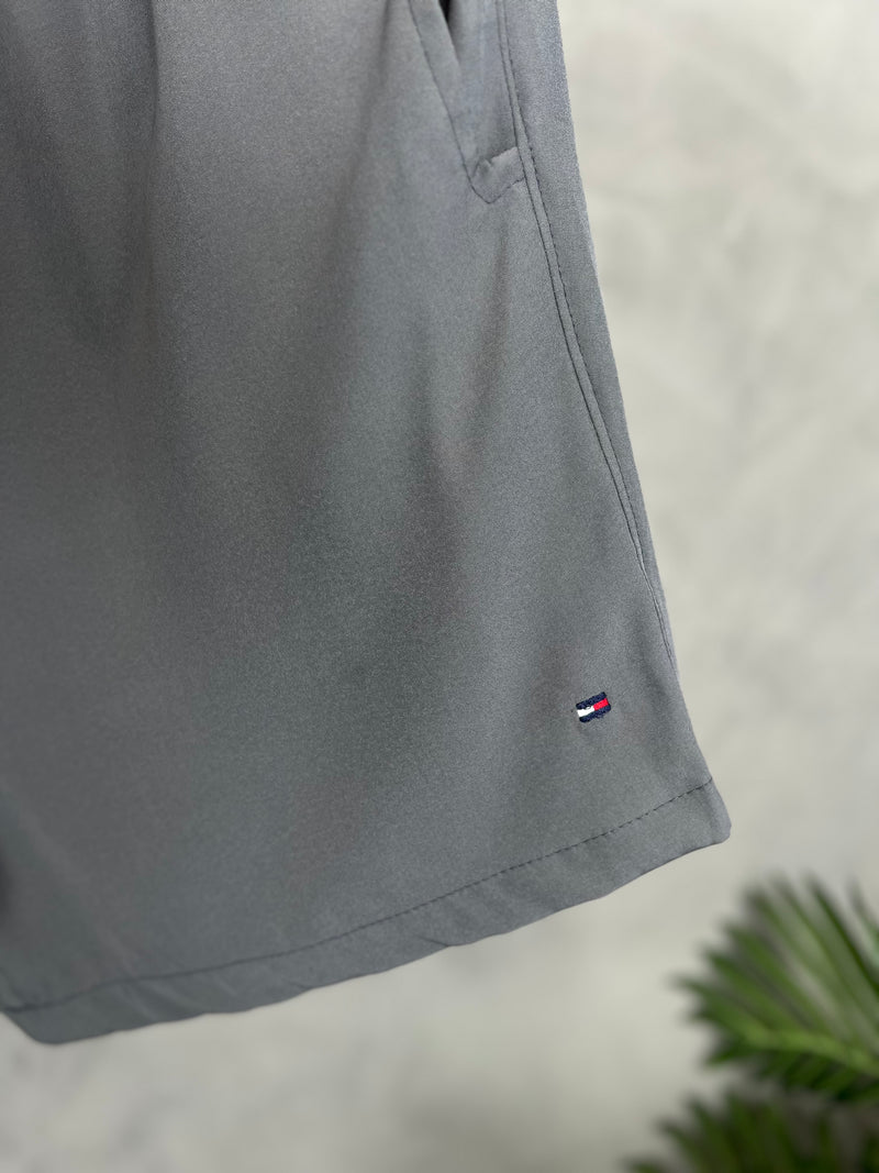 Short Tactel Tommy Hilfiger - Cinza Escuro
