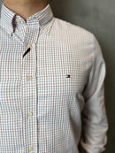 Camisa Social BR/VRM Tommy Hilfiger Oxford - Xadrez
