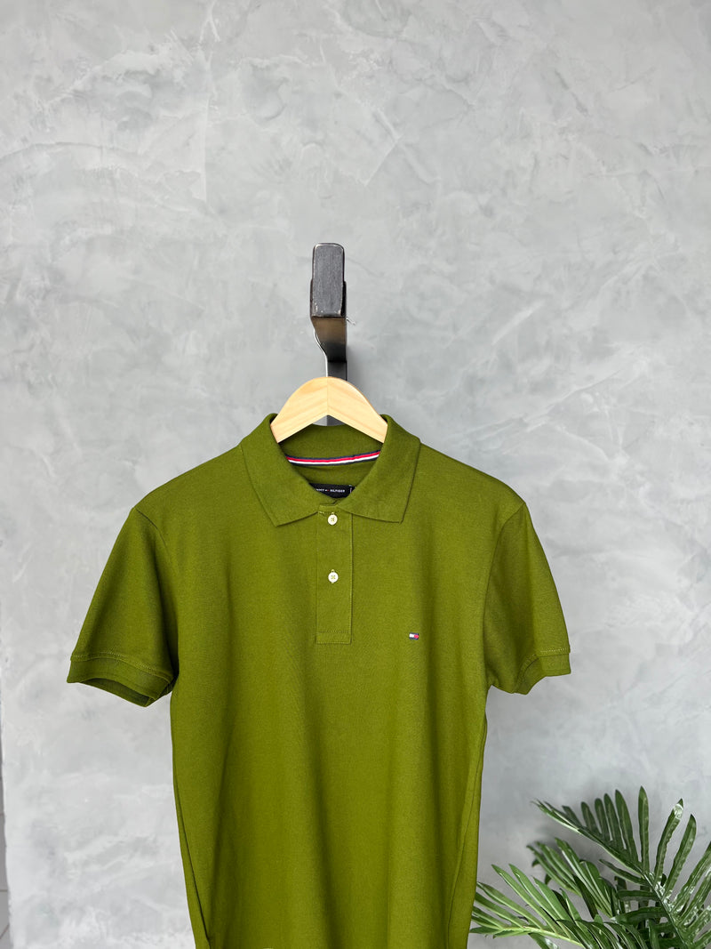 Camisa Gola Polo Tommy Hilfiger - Verde