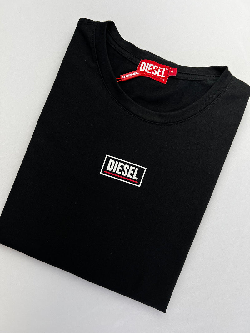 Camiseta Diesel - Preta - Algodão Egipcio