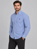 Camisa Social Polo Ralph Lauren Oxford - Azul Claro