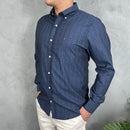 Camisa Social Tommy Hilfiger Oxford - Xadrez Azul