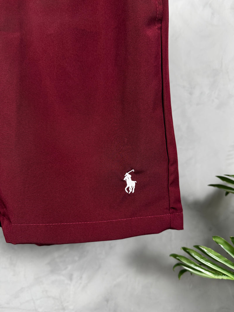 Short Tactel Premium Polo Ralph Lauren - Bordo