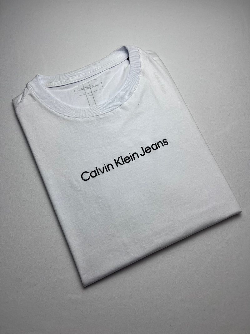 Camiseta Calvin Klein - Branca - Seda Pima