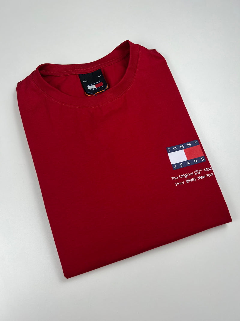 Camiseta Tommy Jeans - Vermelha - Seda Pima