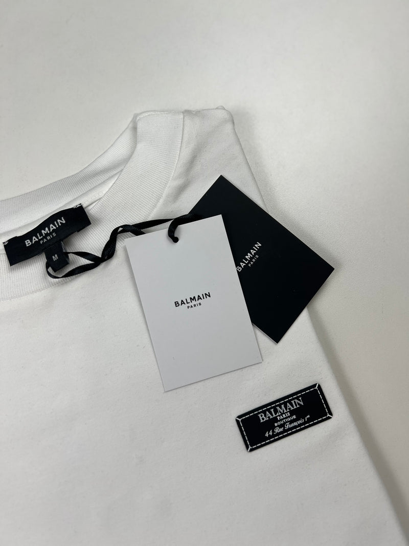 Camiseta Balmain Paris - Branca - Importada