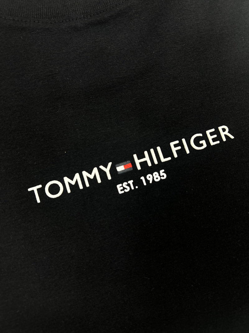 Camiseta Tommy Hilfiger - Preta - Seda Pima