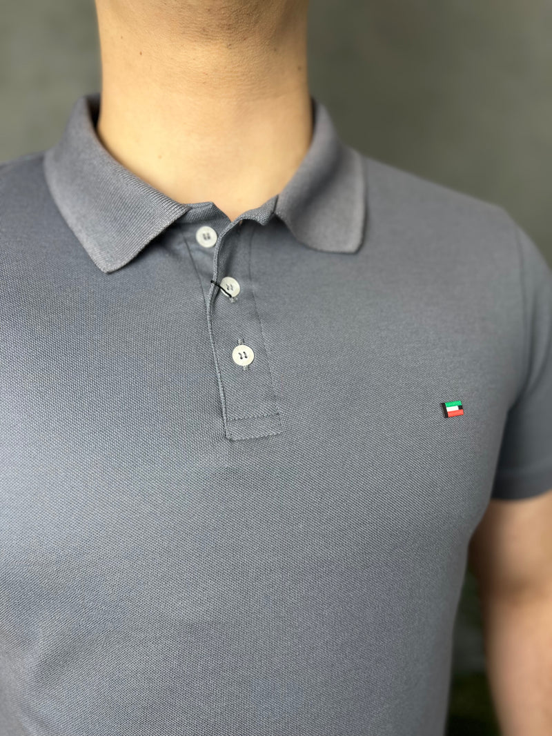 Camisa Gola Polo Enzo Milano - Cinza