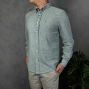 Camisa Social Polo Ralph Lauren - Verde - Linho