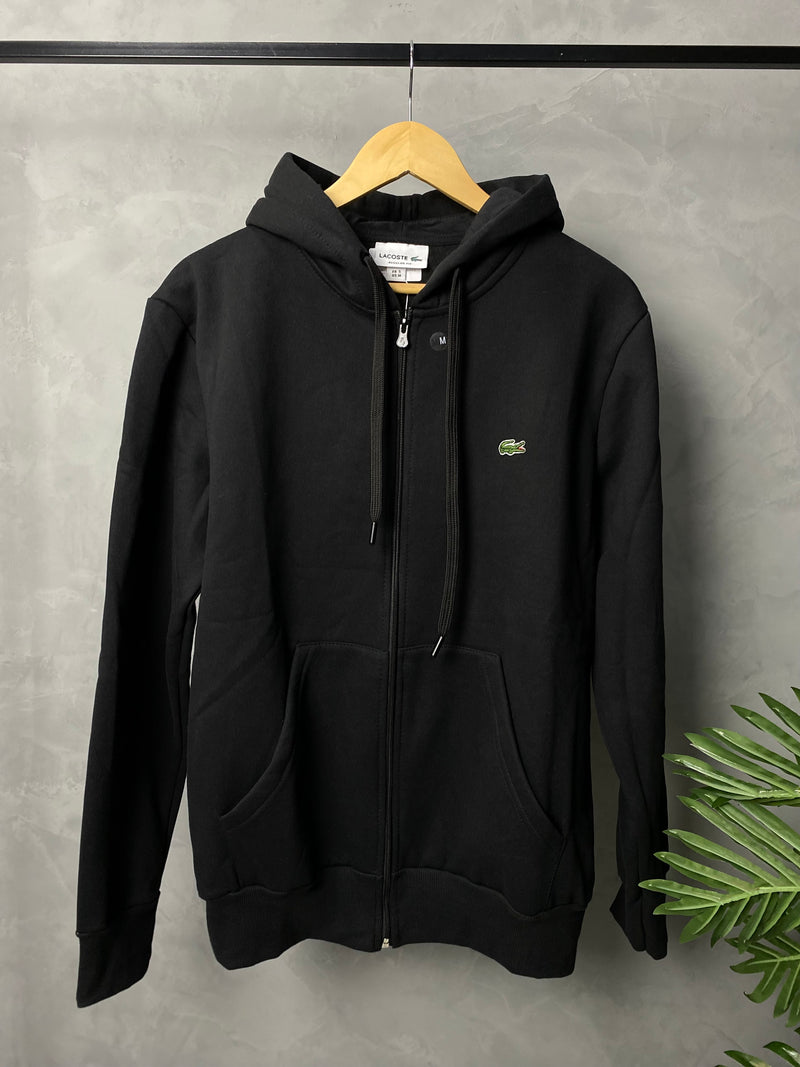 Moletom C/Zíper Lacoste - Preto