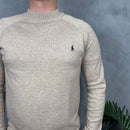 Suéter Polo Ralph Lauren Importado Gola Média  - Bege
