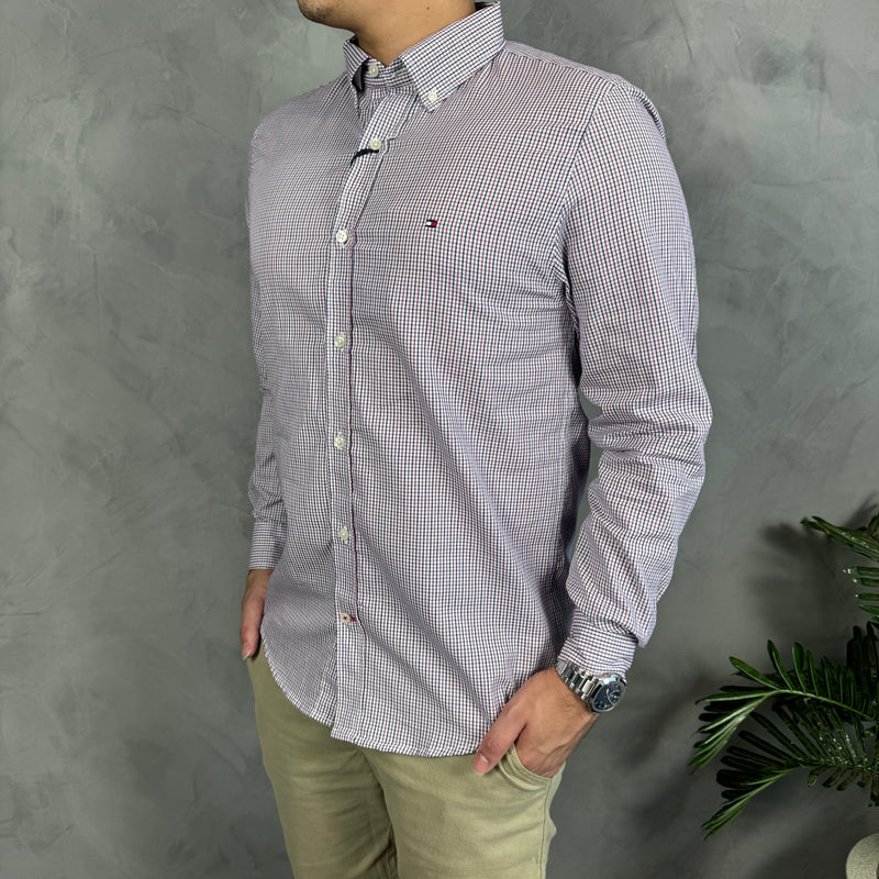Camisa Social Tommy Hilfiger Oxford - Xadrez BR/RS