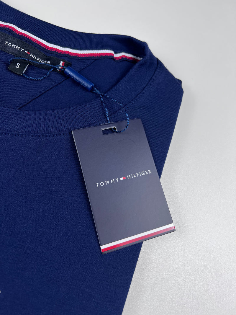 Camiseta Tommy Hilfiger - Azul Marinho - Seda Pima