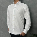Camisa Social Tommy Hilfiger Oxford - Branca