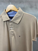 Camisa Gola Polo Tommy Hilfiger - Bege