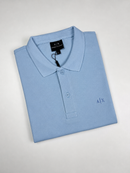 Camisa Gola Polo Armani Exchange   - Azul Bebê