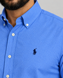 Camisa Social Azul  Polo Ralph Lauren Oxford - Xadrez