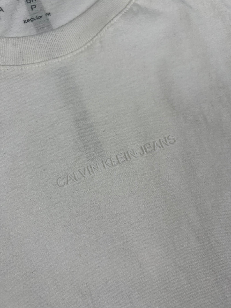 Camiseta Calvin Klein - Branca  - Seda Pima
