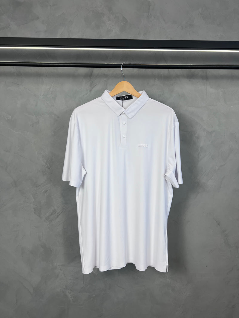 Camisa Gola polo Hugo Boss - Branca - Tecnológica