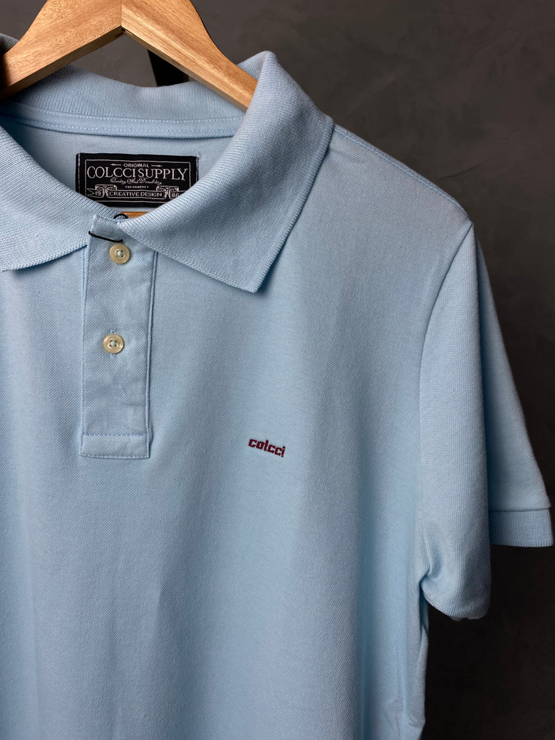 Camisa Gola Polo - Colcci - Azul Bebê