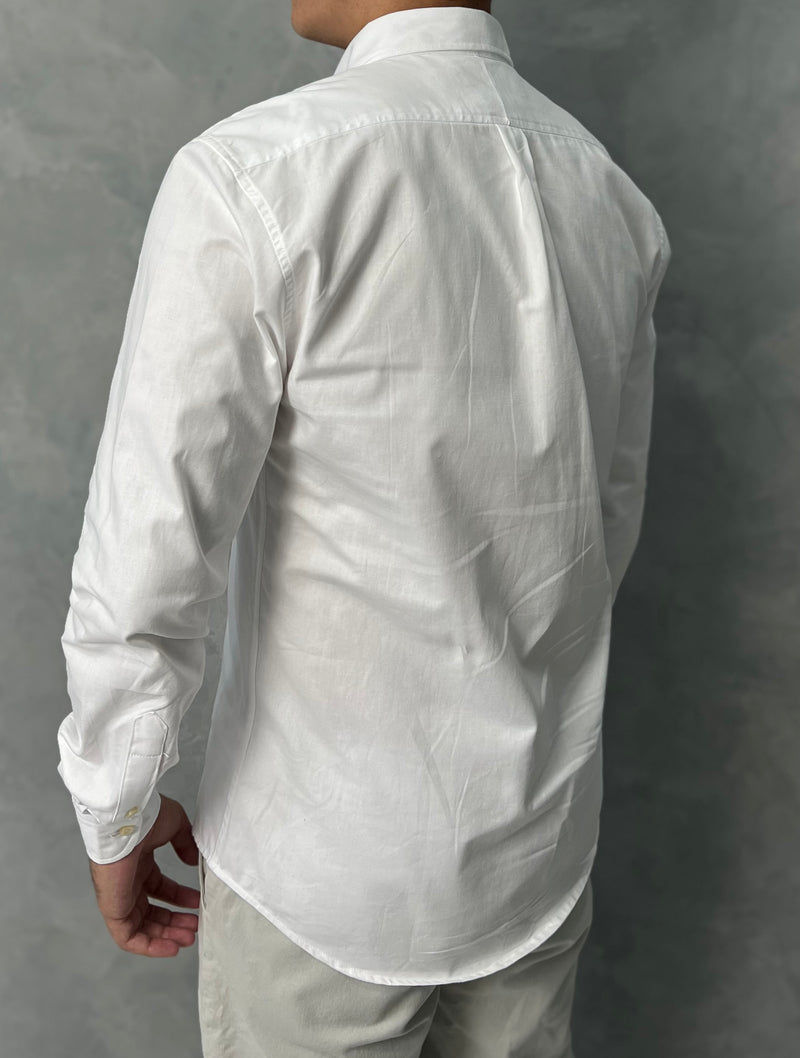 Camisa Social Polo Ralph Lauren Oxford - Branca