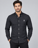 Camisa Social Pr/Br Polo Ralph Lauren Oxford - Xadrez