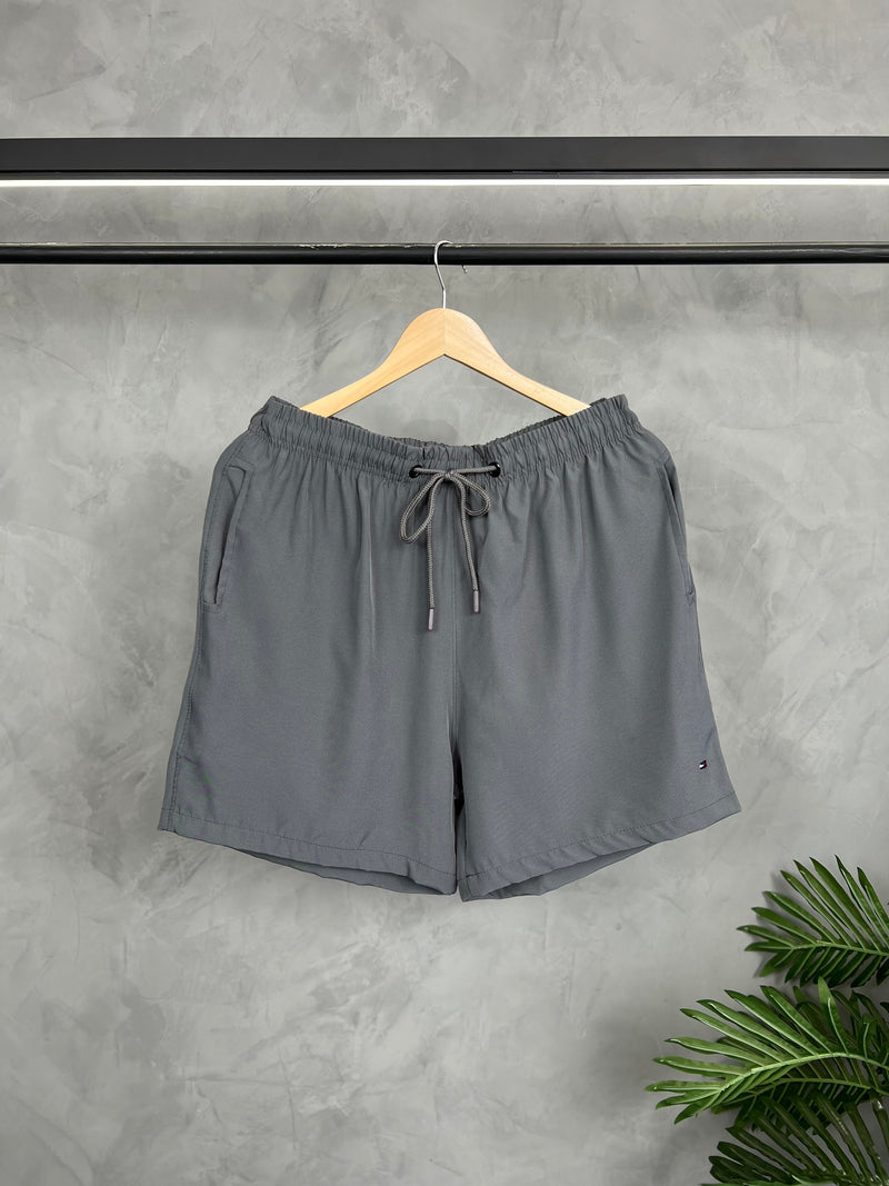 Short Tactel Tommy Hilfiger - Cinza Escuro