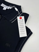 Camisa Gola Polo Lacoste Paris C/Ziper - Preta