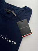 Camiseta Tommy Hilfiger - Azul Marinho     - Algodão Egipcio