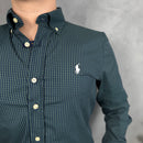 Camisa Social Polo Ralph Lauren Oxford - Xadrez Verde