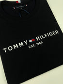 Camiseta Tommy Hilfiger - Preta - Pima Chinese