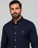 Camisa Social Polo Ralph Lauren Sarja  - Azul Marinho
