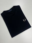 Camiseta  Fred Perry - Preta - Algodão Egípcio