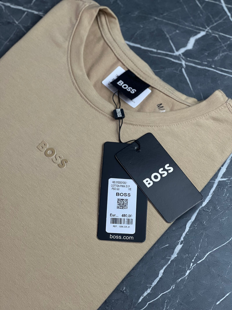 Camiseta Hugo Boss - Caqui - Algodão Egípcio