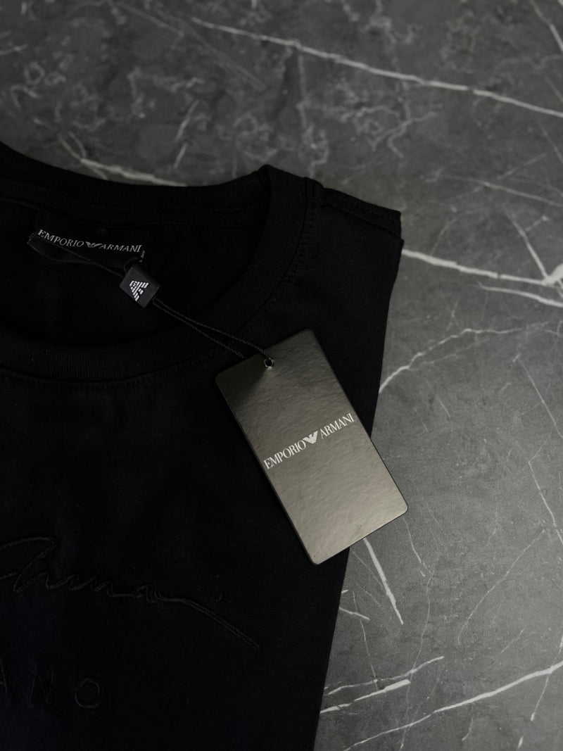 Camiseta Emporio Armani - Preta - Algodão Egípicio