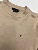 Suéter Tommy Hilfiger Importado Gola Redonda  - Bege