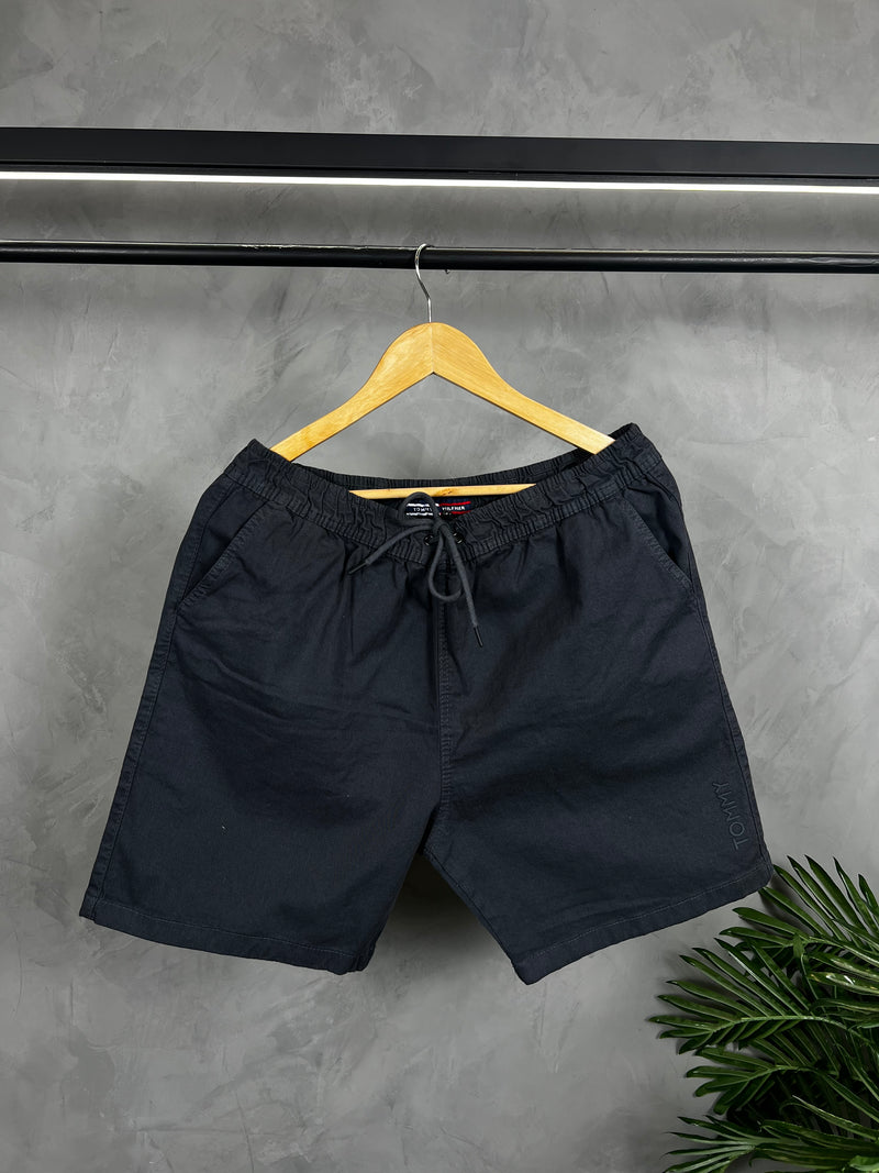 Short Sarja - Tommy Hilfiger -  Preto