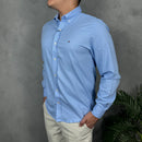 Camisa Social Tommy Hilfiger Oxford - Azul Bebe