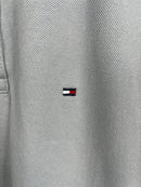 Camisa Gola Polo Plus Size Tommy Hilfiger - Cinza Clara