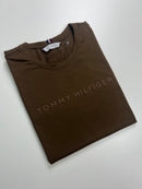 Camiseta Tommy Hilfiger - Marrom - Algodão Egípcio